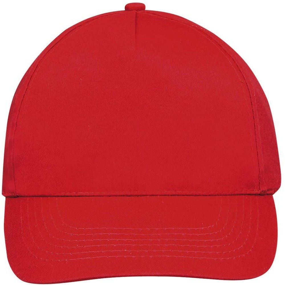 Red - Lifestyle - SOLS Unisex Sunny 5 Panel Baseball Cap