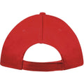 Red-White - Side - SOLS Unisex Sunny 5 Panel Baseball Cap