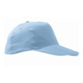 Sky Blue - Front - SOLS Unisex Sunny 5 Panel Baseball Cap