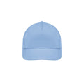 Sky Blue - Side - SOLS Unisex Sunny 5 Panel Baseball Cap