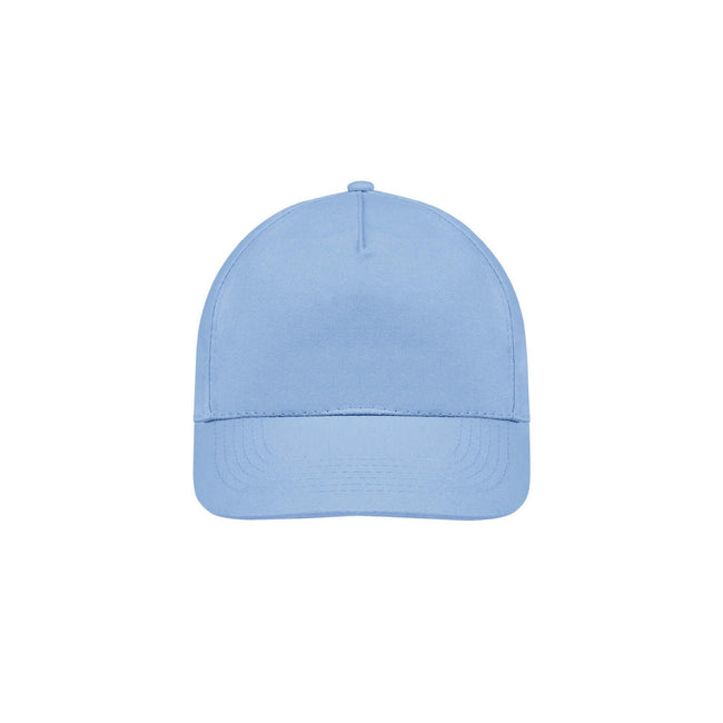 Sky Blue - Side - SOLS Unisex Sunny 5 Panel Baseball Cap