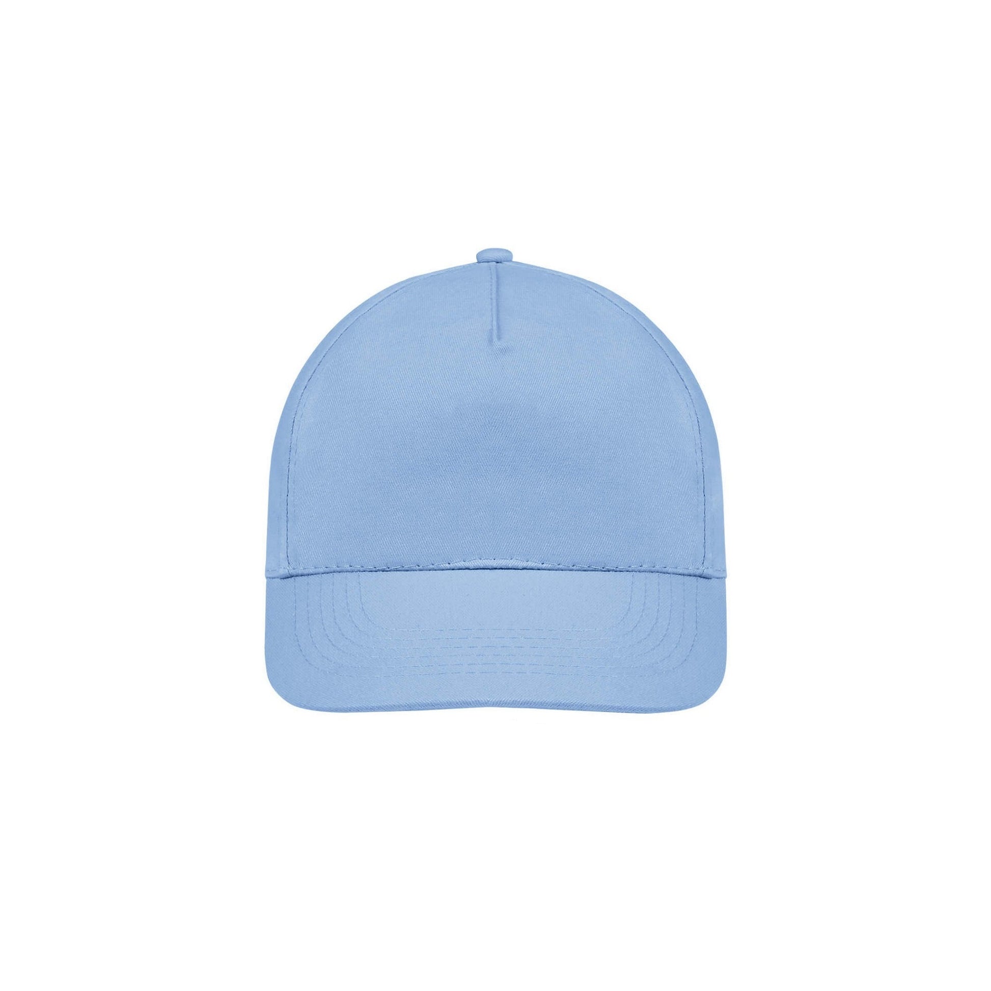 Sky Blue - Side - SOLS Unisex Sunny 5 Panel Baseball Cap