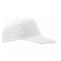 White - Front - SOLS Unisex Sunny 5 Panel Baseball Cap