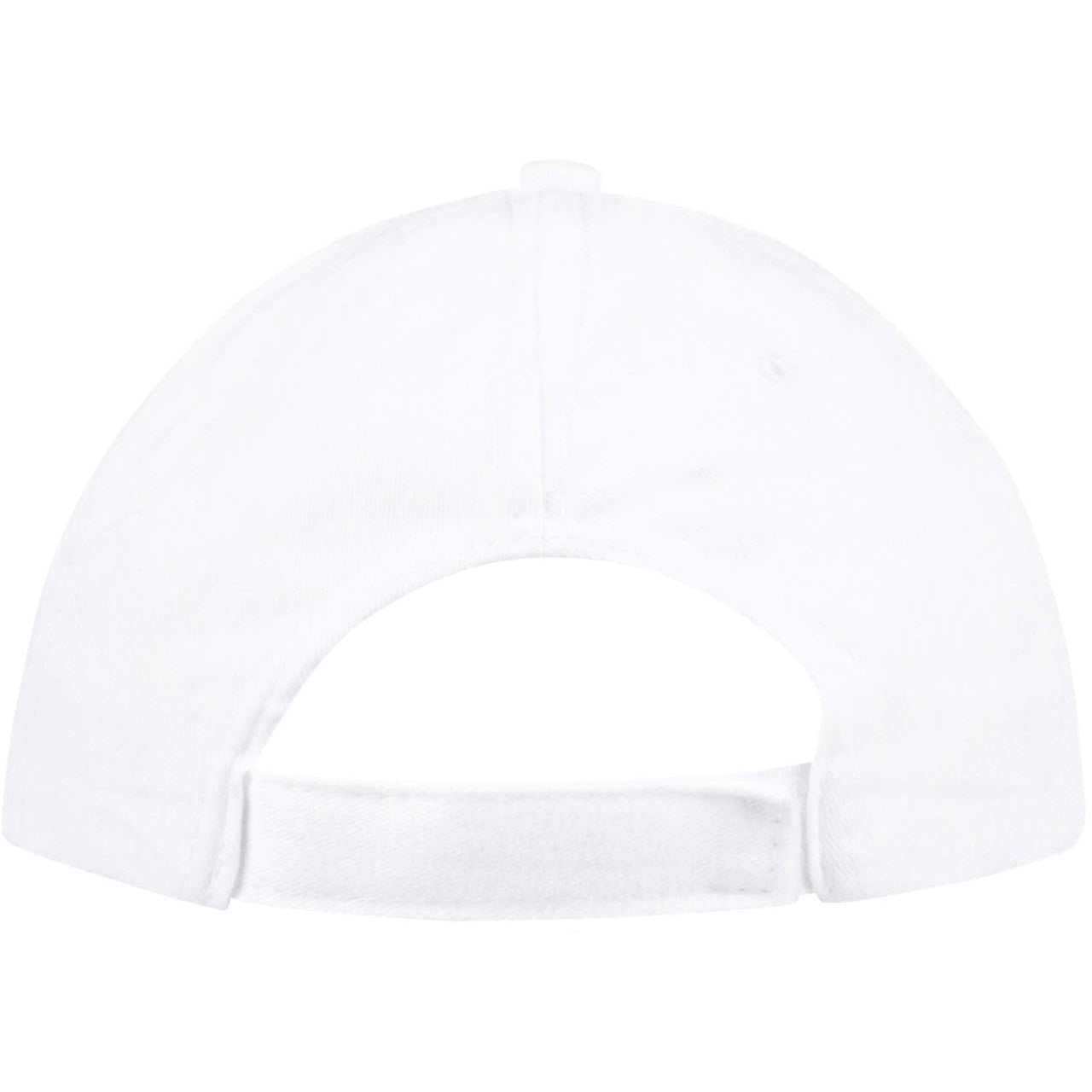 White - Side - SOLS Unisex Sunny 5 Panel Baseball Cap
