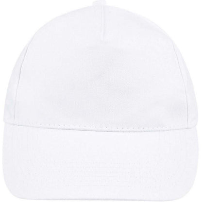 White - Lifestyle - SOLS Unisex Sunny 5 Panel Baseball Cap