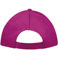 Fuchsia - Side - SOLS Unisex Sunny 5 Panel Baseball Cap