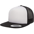 Black-White-Black - Front - Flexfit Unisex Foam Trucker Cap