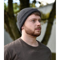 Dark Grey - Side - Flexfit Unisex Long Knit Beanie