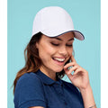 White-Navy - Back - SOLS Unisex Buffalo 6 Panel Baseball Cap