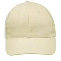 Beige - Back - SOLS Unisex Buffalo 6 Panel Baseball Cap