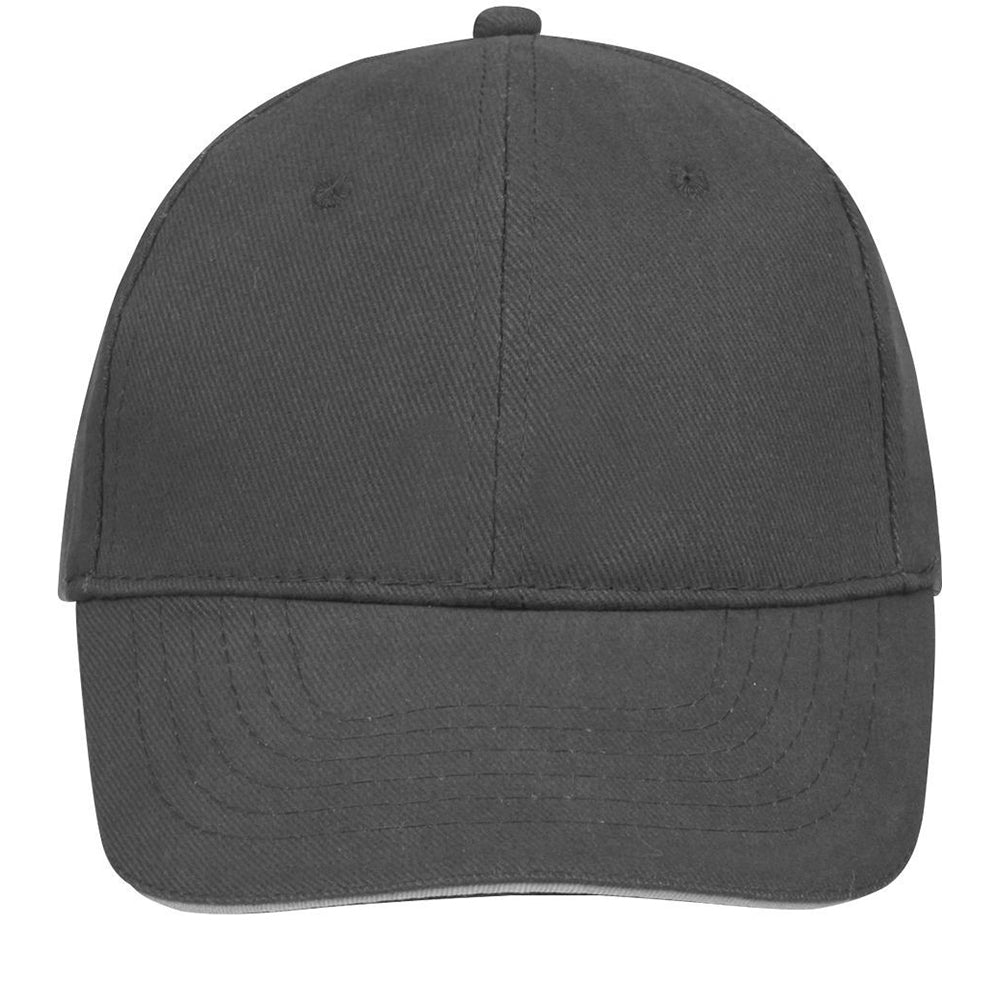 Dark Grey-Light Grey - Back - SOLS Unisex Buffalo 6 Panel Baseball Cap