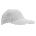 White - Front - SOLS Unisex Buffalo 6 Panel Baseball Cap