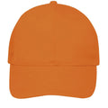 Orange - Back - SOLS Unisex Buffalo 6 Panel Baseball Cap