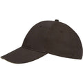 Chocolate-Beige - Side - SOLS Unisex Buffalo 6 Panel Baseball Cap