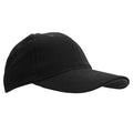 Black - Front - SOLS Unisex Buffalo 6 Panel Baseball Cap