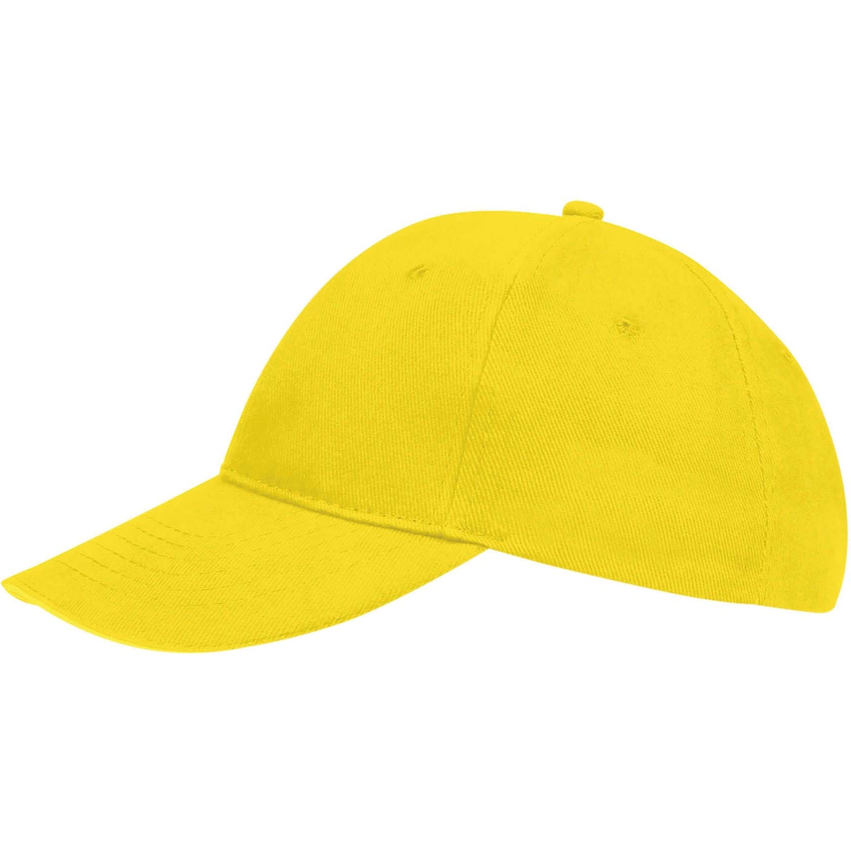 Gold - Side - SOLS Unisex Buffalo 6 Panel Baseball Cap