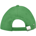 Kelly Green-White - Back - SOLS Unisex Buffalo 6 Panel Baseball Cap