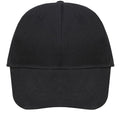 Black - Back - SOLS Unisex Buffalo 6 Panel Baseball Cap