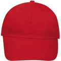 Red - Lifestyle - SOLS Unisex Buffalo 6 Panel Baseball Cap