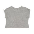 Heather Marl - Front - Mantis Womens-Ladies Organic Cropped T-Shirt
