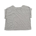 Heather Marl - Back - Mantis Womens-Ladies Organic Cropped T-Shirt