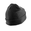 Black - Back - Result Adults Unisex Double Knit Thinsulate Printers Beanie