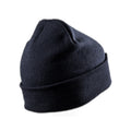 Navy - Back - Result Adults Unisex Double Knit Thinsulate Printers Beanie