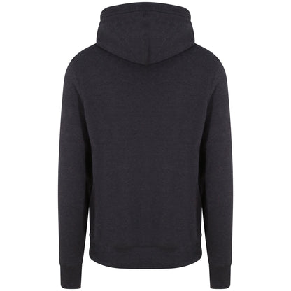 Black Smoke - Back - AWDis Adults Unisex Cross Neck Hoodie