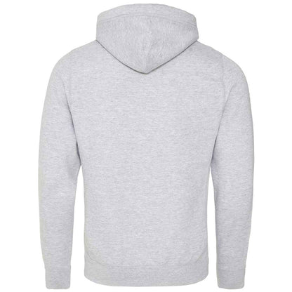 Heather Grey - Back - AWDis Adults Unisex Cross Neck Hoodie
