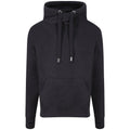 Black Smoke - Front - AWDis Adults Unisex Cross Neck Hoodie