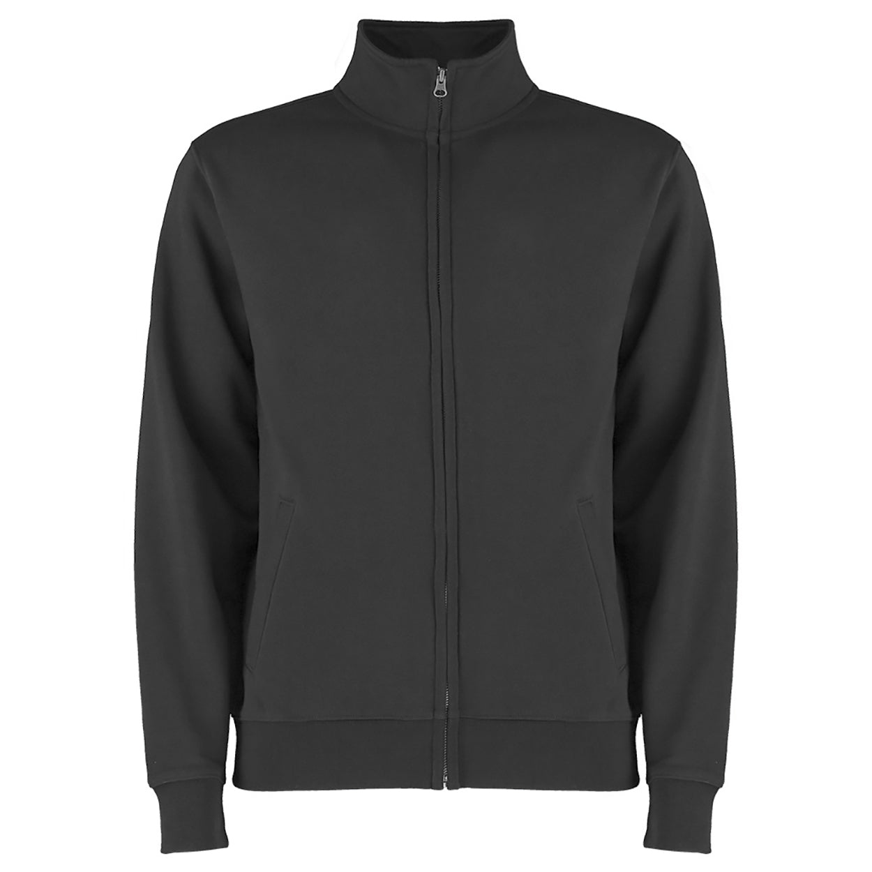 Dark Grey - Front - Kustom Adults Unisex Kit Sweat Jacket