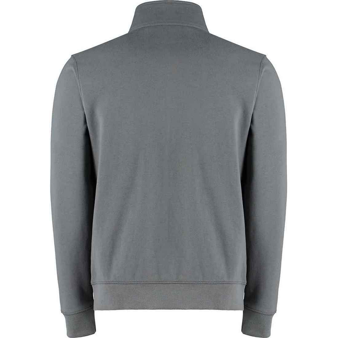 Dark Grey - Back - Kustom Adults Unisex Kit Sweat Jacket
