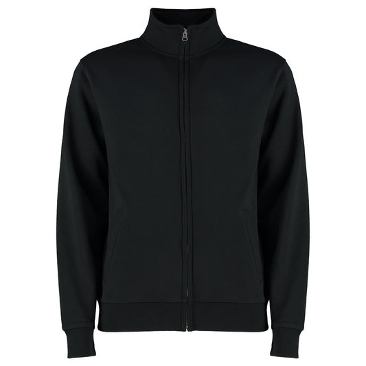 Black - Front - Kustom Adults Unisex Kit Sweat Jacket