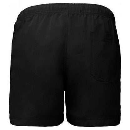 Black - Back - Proact Adults Unisex Swimming Shorts
