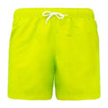 Fluorescent Yellow - Front - Proact Adults Unisex Swimming Shorts