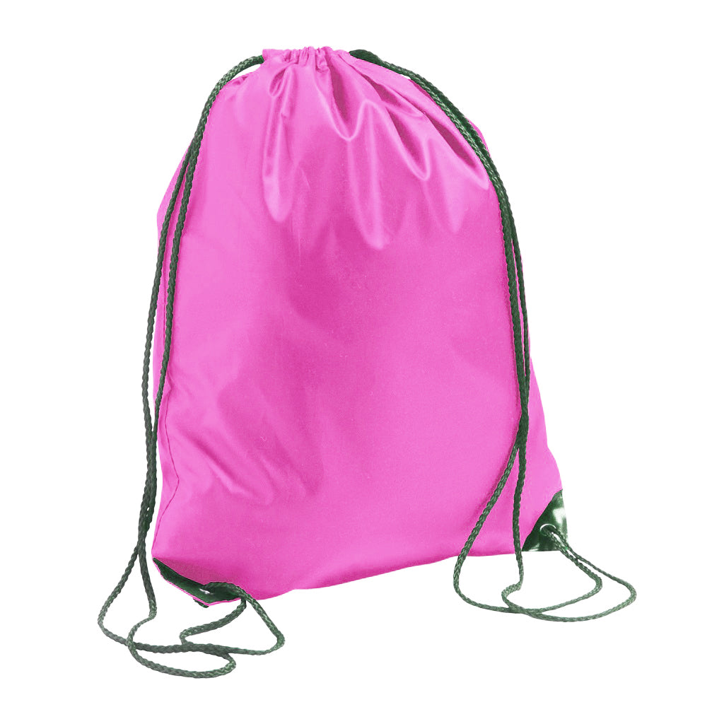 Pink - Front - SOLS Urban Gymsac Drawstring Bag