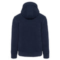 Night Blue Heather - Back - Kariban Vintage Sherpa Lined Hooded Sweatshirt