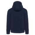Night Blue Heather - Back - Kariban Vintage Sherpa Lined Hooded Sweatshirt