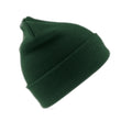 Bottle Green - Front - Result Adults Unisex Woolly Ski Hat