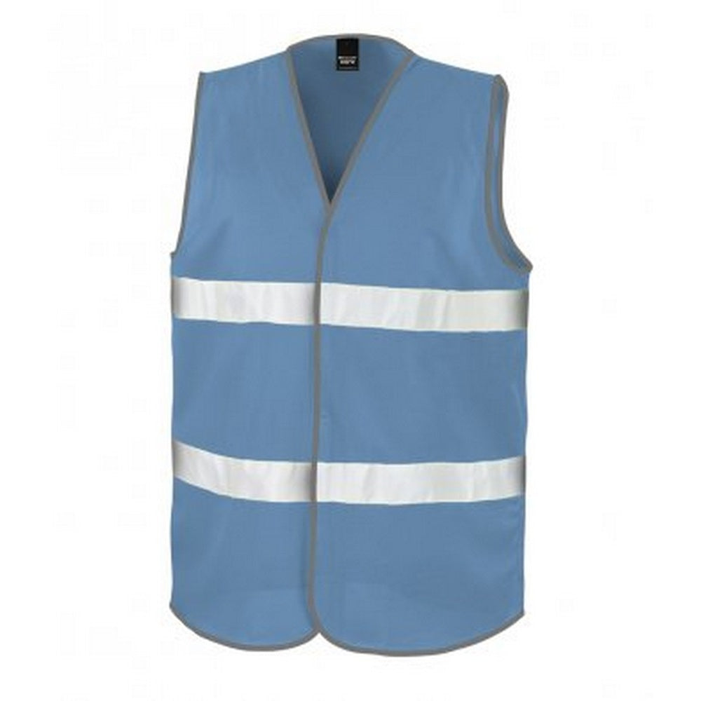 Sky Blue - Front - Result Adults Unisex Core Enhanced Vis Vest