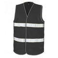 Black - Front - Result Adults Unisex Core Enhanced Vis Vest