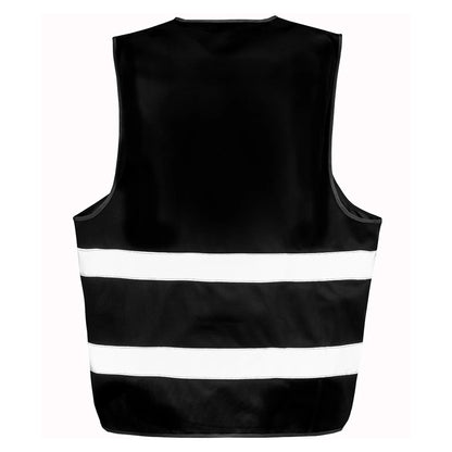 Black - Back - Result Adults Unisex Core Enhanced Vis Vest