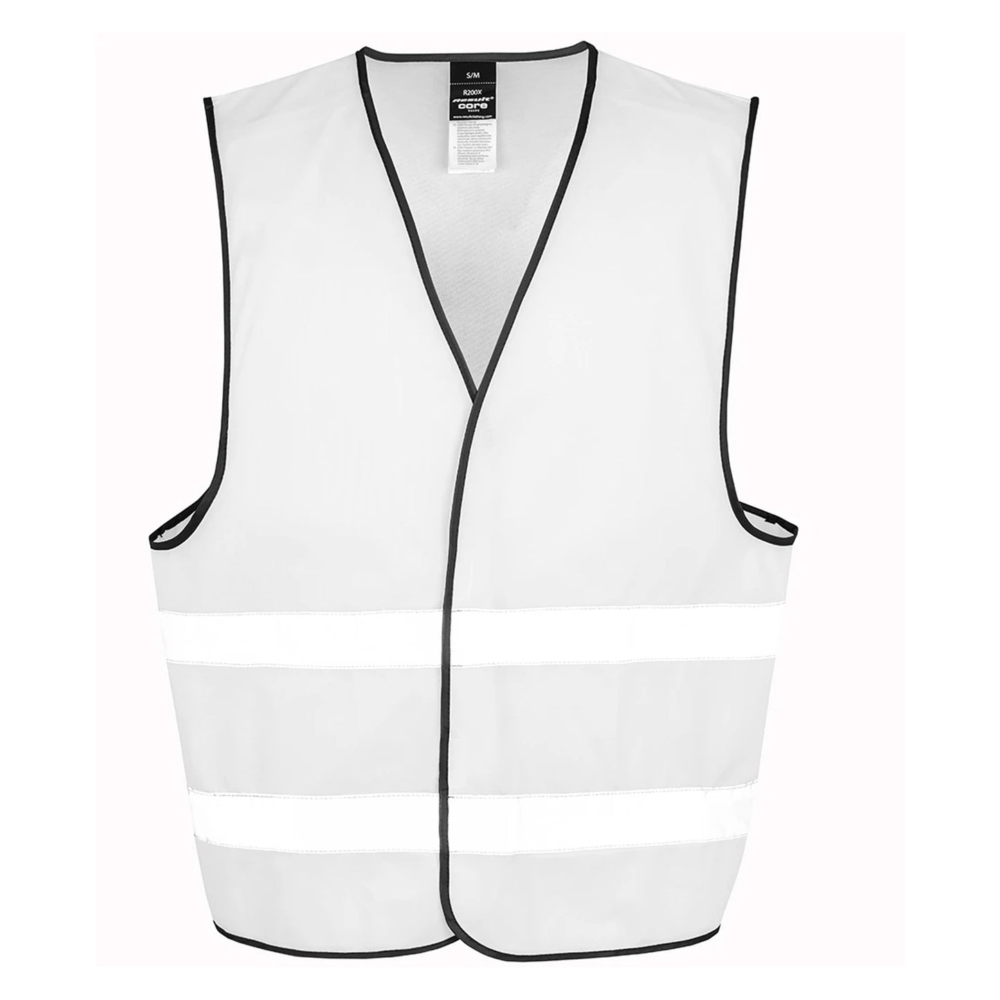 White - Front - Result Adults Unisex Core Enhanced Vis Vest