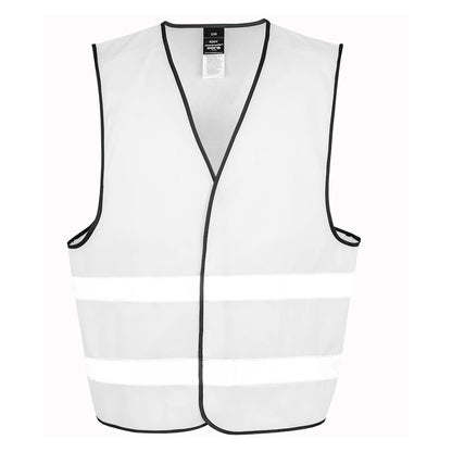 White - Front - Result Adults Unisex Core Enhanced Vis Vest