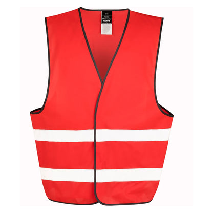 Red - Front - Result Adults Unisex Core Enhanced Vis Vest