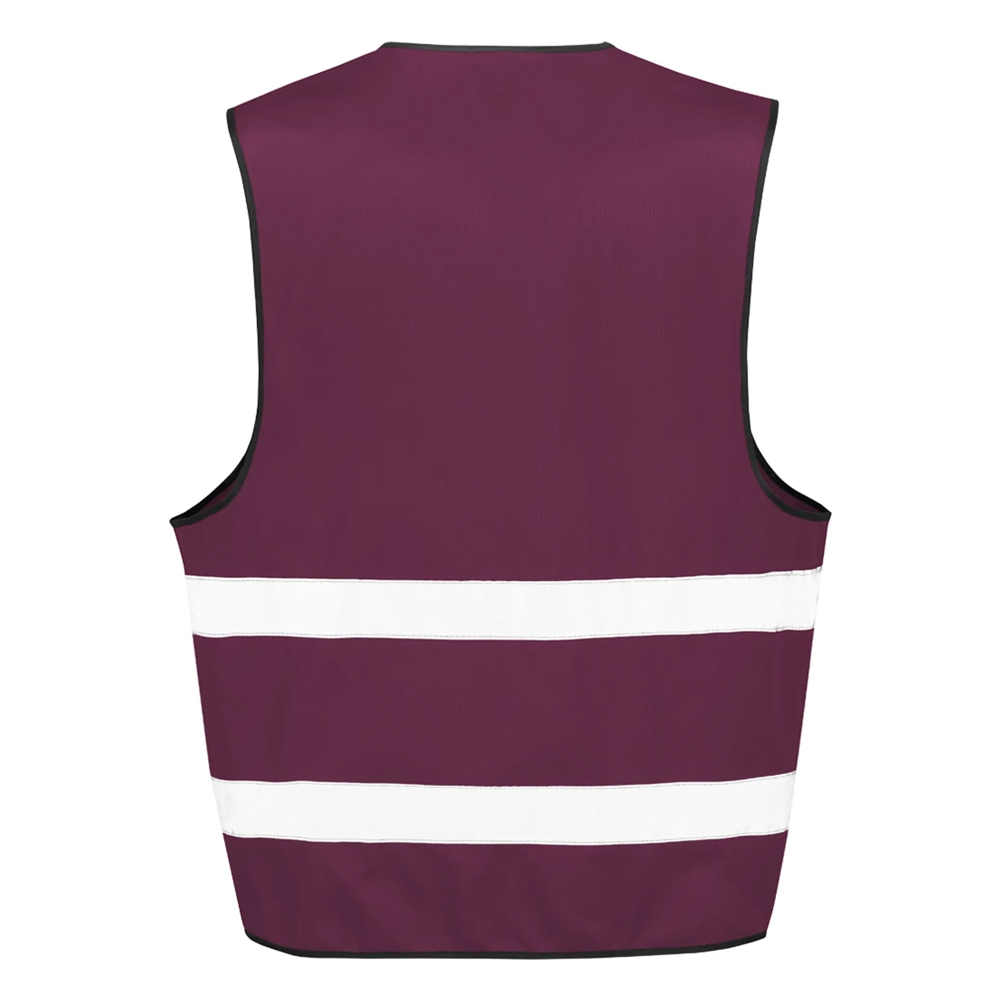 Burgundy - Back - Result Adults Unisex Core Enhanced Vis Vest