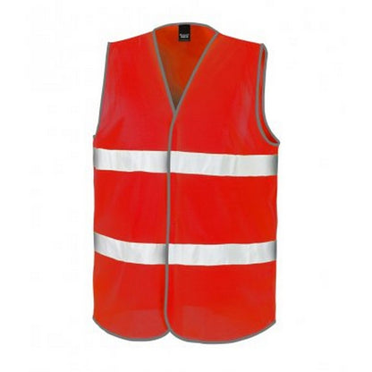 Red - Front - Result Adults Unisex Core Enhanced Vis Vest