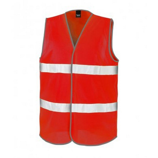 Red - Front - Result Adults Unisex Core Enhanced Vis Vest