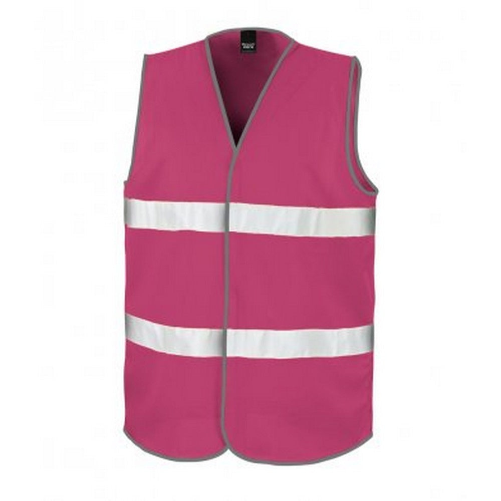 Raspberry - Front - Result Adults Unisex Core Enhanced Vis Vest