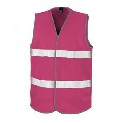 Raspberry - Front - Result Adults Unisex Core Enhanced Vis Vest